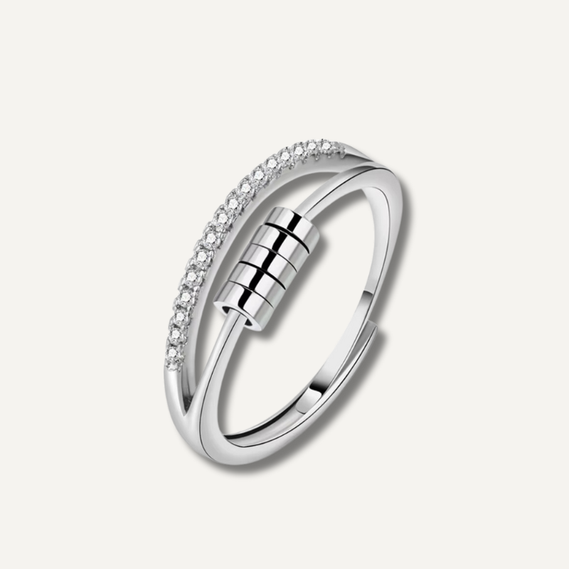 Anillo antiestres con perlas - Lorena