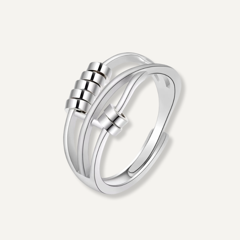 Anillo antiestrés con perlas - Valena