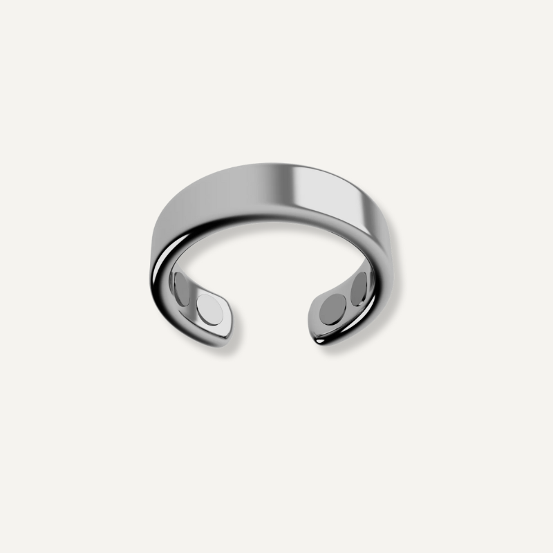 Anillo magnético de acupresión Plata