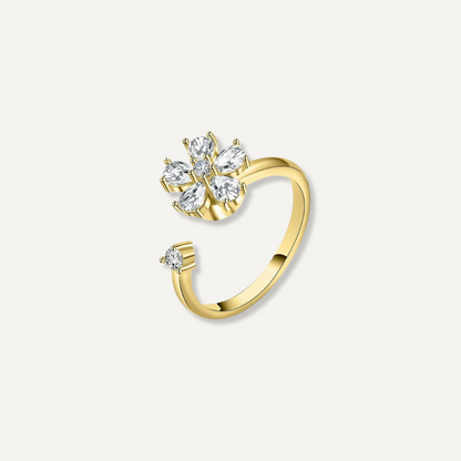 Anillo antiestres Camelia oro