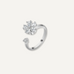 Anillo antiestres Camelia Plata